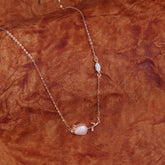 Rose Gold Rose Pendant With Chain